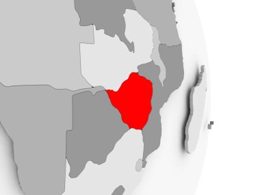 Zimbabve gri siyasi dünya üzerinde