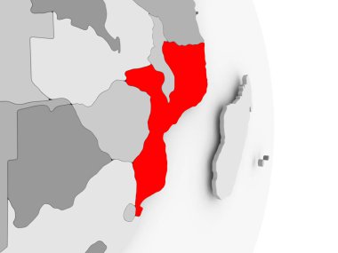Mozambik gri siyasi dünya üzerinde