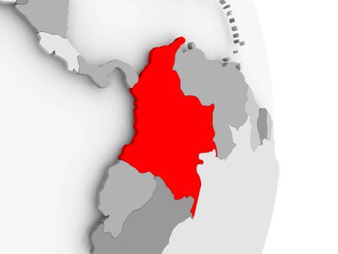 Kolombiya gri siyasi dünya üzerinde