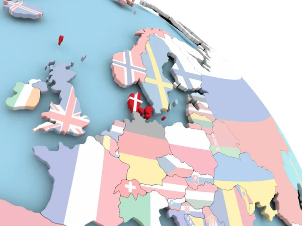 Danimarka bayrağı dünya üzerinde