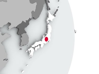 Japonya bayrağı Haritası