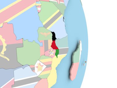 Malavi küre bayrağı ile