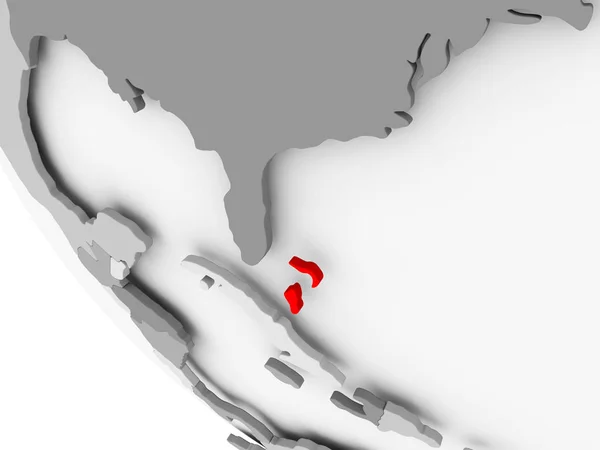 Bahamalar Haritası kırmızı — Stok fotoğraf