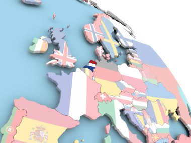 Hollanda bayrağı dünya üzerinde