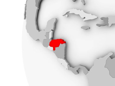 Üzerinde gri küre Honduras