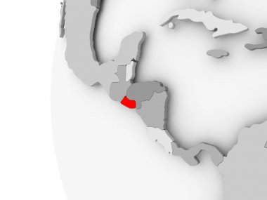 El Salvador gri dünya üzerinde
