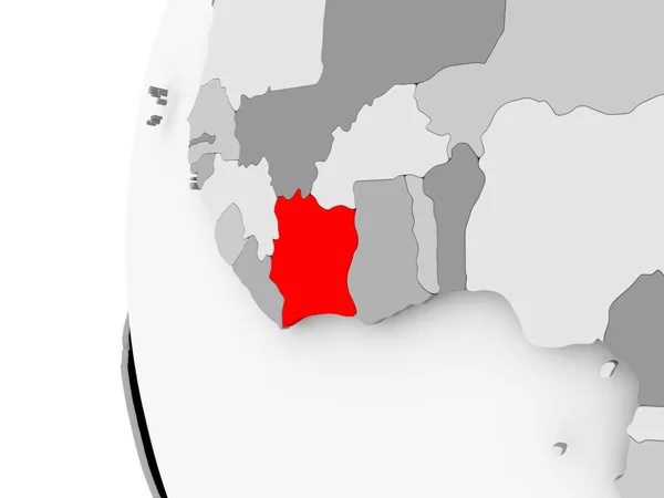 Кот-д "Ивуар на сером шаре — стоковое фото