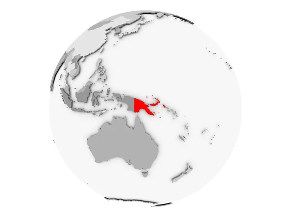 회색 세계 고립에 파푸아 뉴기니 — 스톡 사진