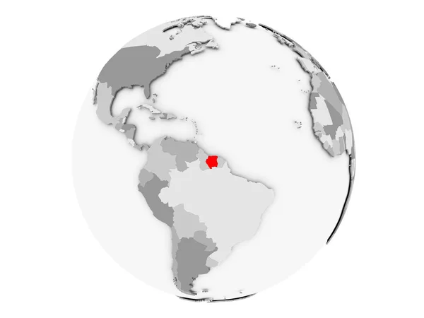 Suriname-i elszigetelt szürke világ — Stock Fotó