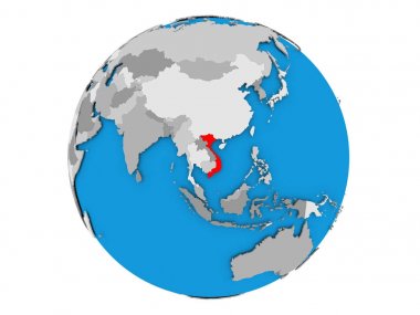 Vietnam izole küre üzerinde