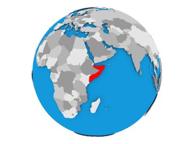 Somali izole küre üzerinde