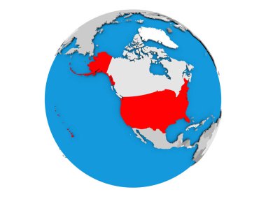 ABD izole küre üzerinde