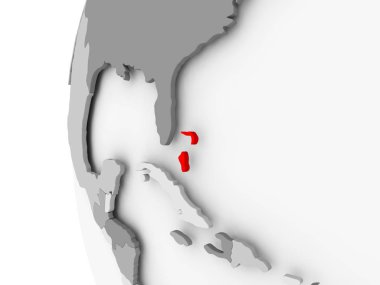 Bahamalar gri dünya üzerinde