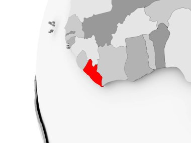 Liberya gri dünya üzerinde