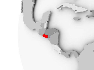 El Salvador gri dünya üzerinde