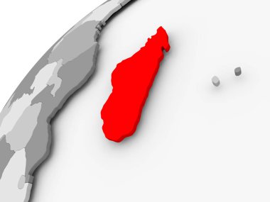 Madagaskar 'da gri siyasi dünya üzerine