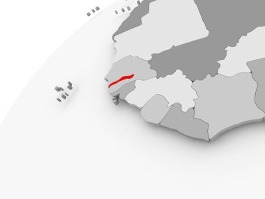 Gambiya gri siyasi dünya üzerinde