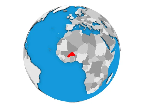 Буркина-Фасо изолирована от остального мира — стоковое фото