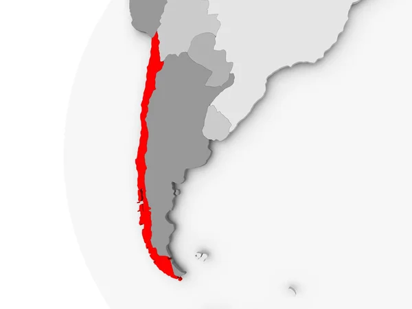 Chile en globo gris —  Fotos de Stock