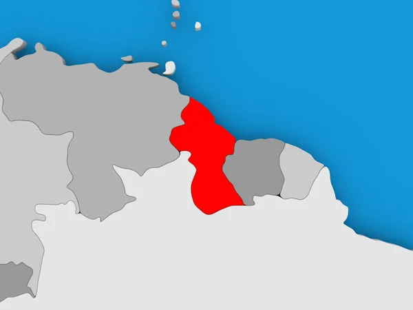 ガイアナの地図 — ストック写真