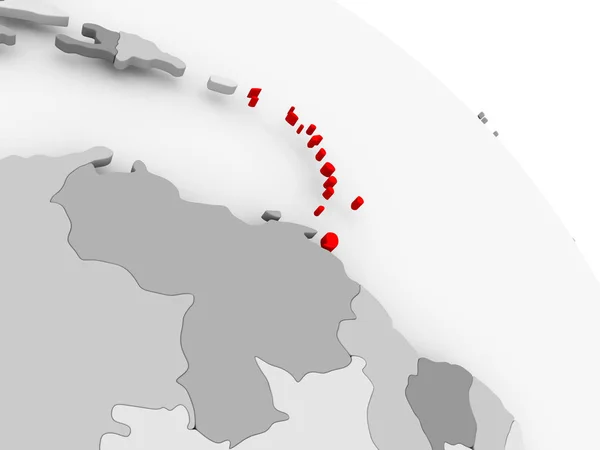 Mapa online de Caribe —  Fotos de Stock