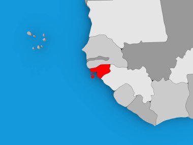 Gine-Bissau Haritası