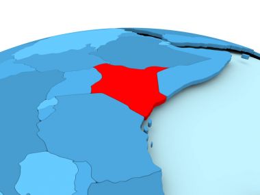 Kenya mavi siyasi dünya üzerinde