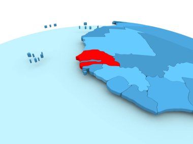 Senegal mavi siyasi dünya üzerinde
