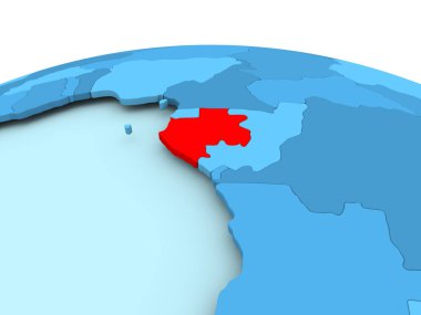 Gabon mavi siyasi dünya üzerinde