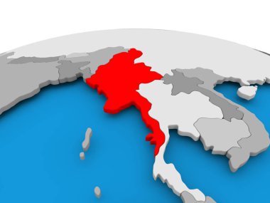 Myanmar siyasi dünya üzerinde