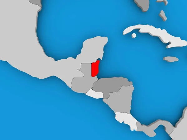Belize Térkép — Stock Fotó