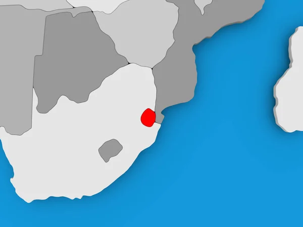 Karte von Swasiland — Stockfoto