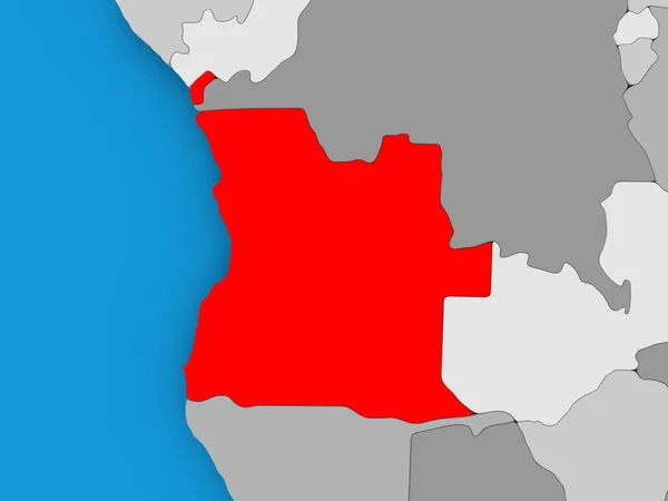 Карта Анголи — стокове фото