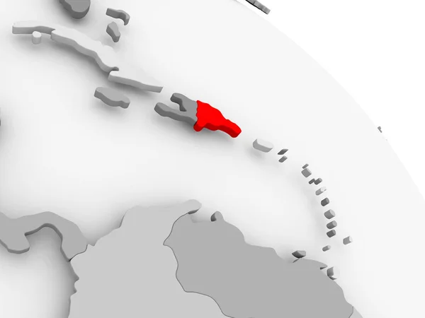 Dominikai Köztársaság térképe — Stock Fotó