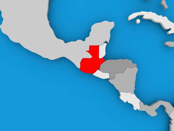 Kaart van guatemala — Stockfoto