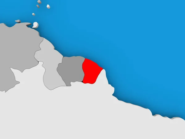 Map of French Guiana — Stock Photo, Image