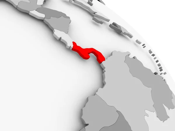 Karta över panama — Stockfoto