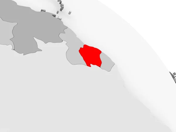 Карта Суринаму — стокове фото
