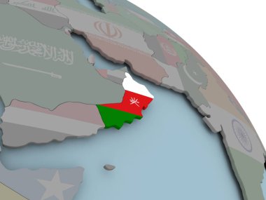 Umman Haritası bayrak ile