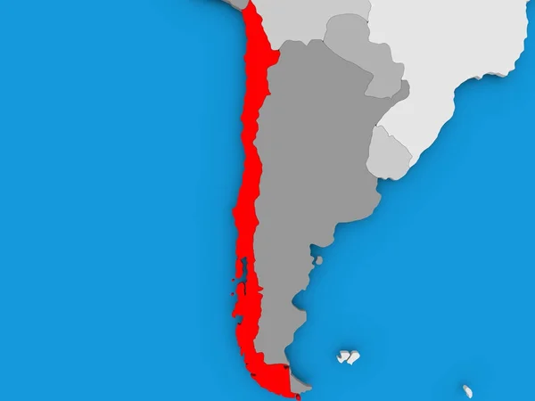Karta över chile — Stockfoto