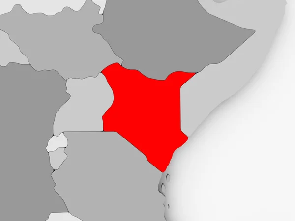 Karte von Kenia — Stockfoto