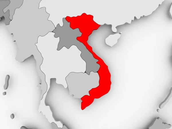 Karte von Vietnam — Stockfoto