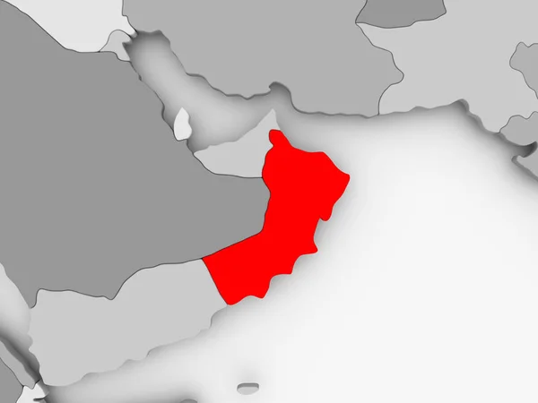 La mappa di Oman — Foto Stock