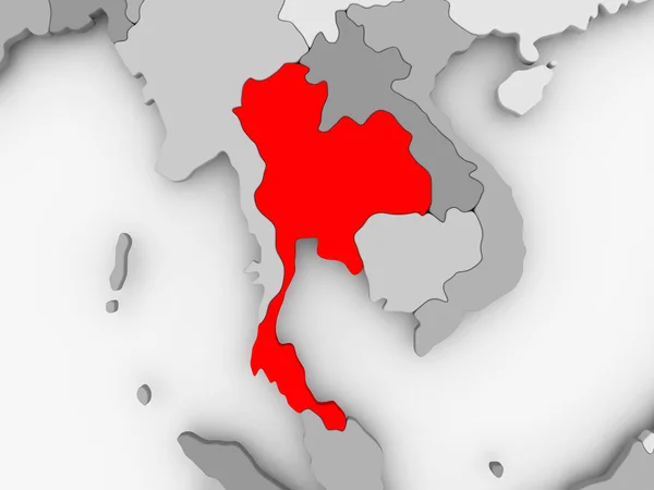 Карта Таїланду — стокове фото