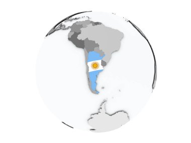 Arjantin izole küre üzerinde