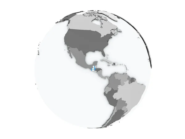 A globe elszigetelt Guatemala — Stock Fotó