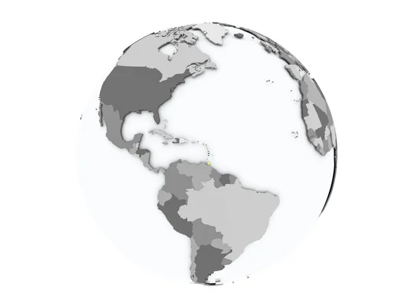 Карибские острова на планете изолированы — стоковое фото