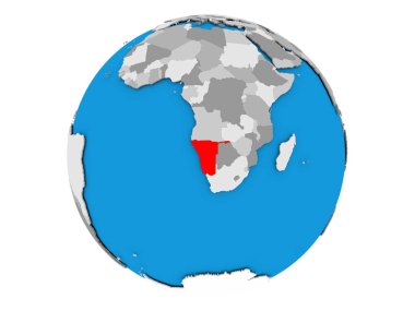 Namibya izole küre üzerinde