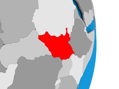 Dünya üzerinde Güney sudan