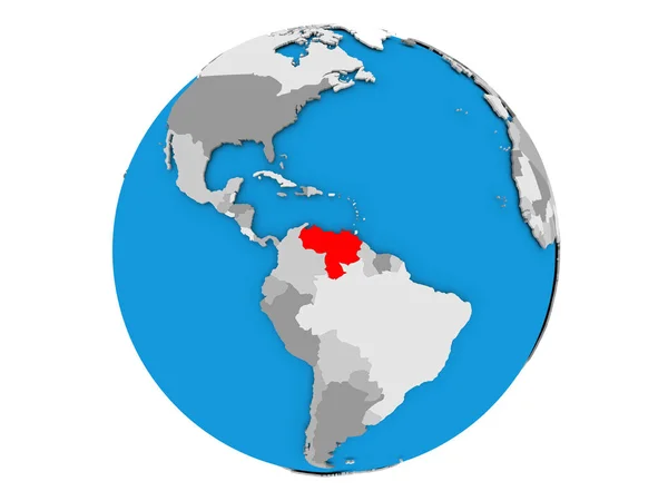 Wenezuela na całym świecie na białym tle — Zdjęcie stockowe